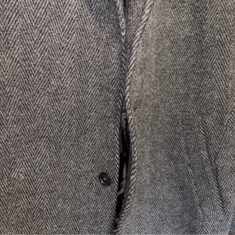 CALVIN KLEIN Gray Wool Blend Coat Size 54 - Picture 3 of 13